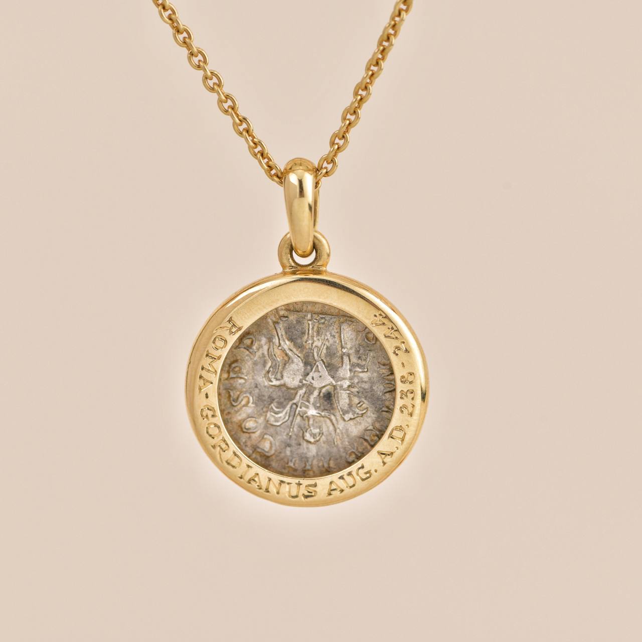 Apollo Gold Coin Necklace | Goddiva