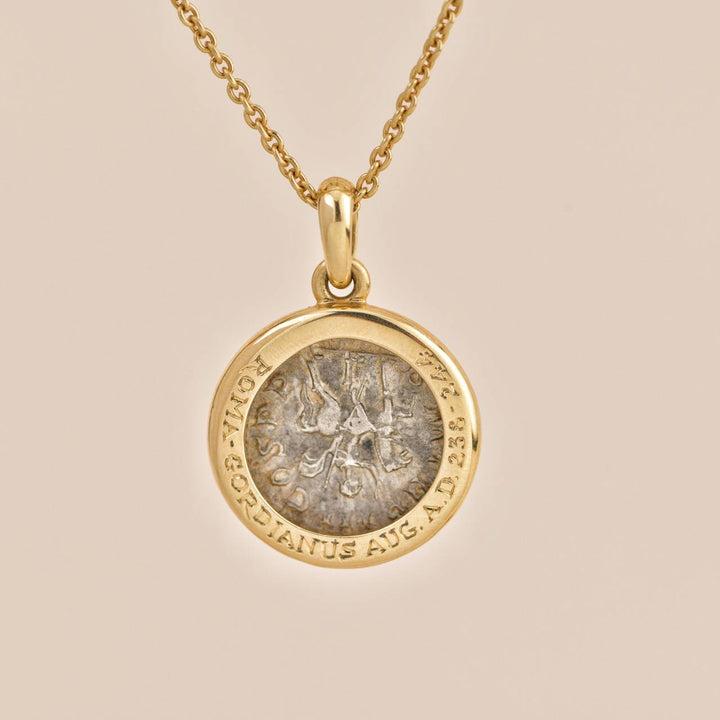 Bulgari MONETE Yellow Gold Coin Pendant Necklace