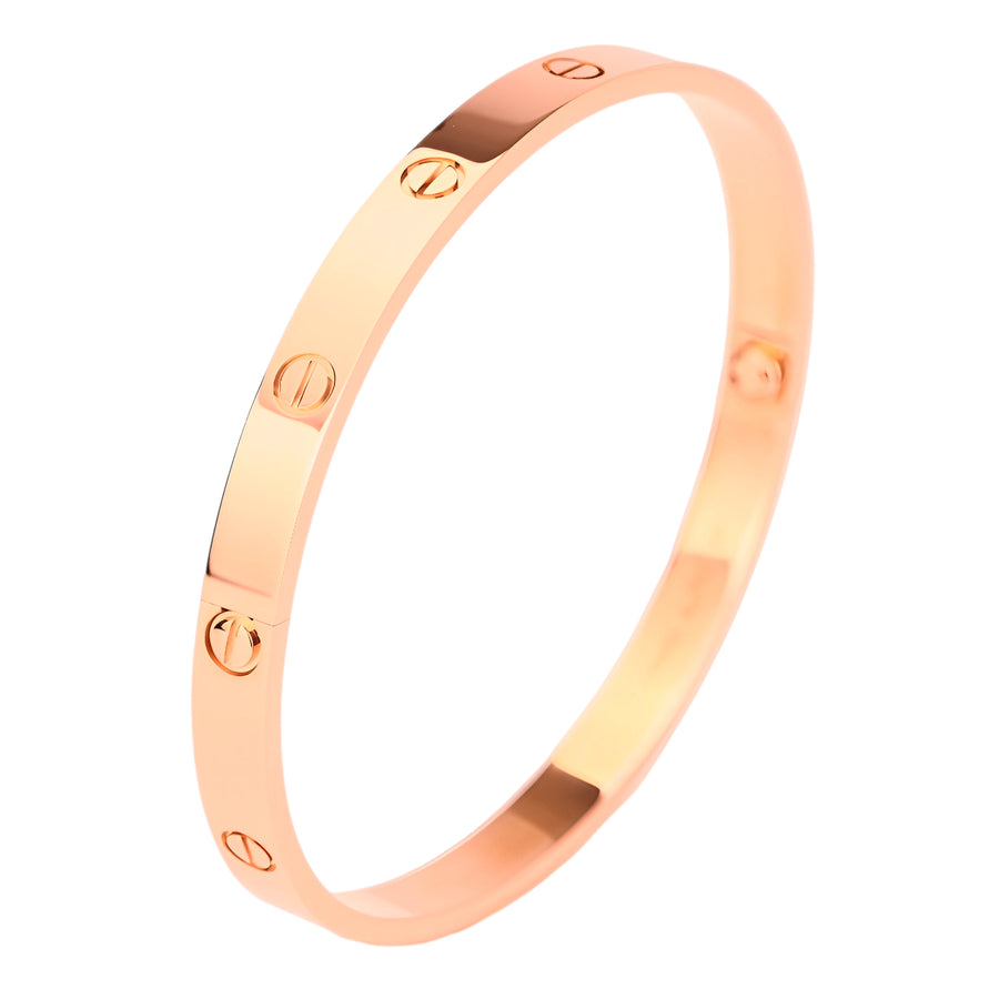 Cartier Love Bracelet 18K Rose Gold Size 17