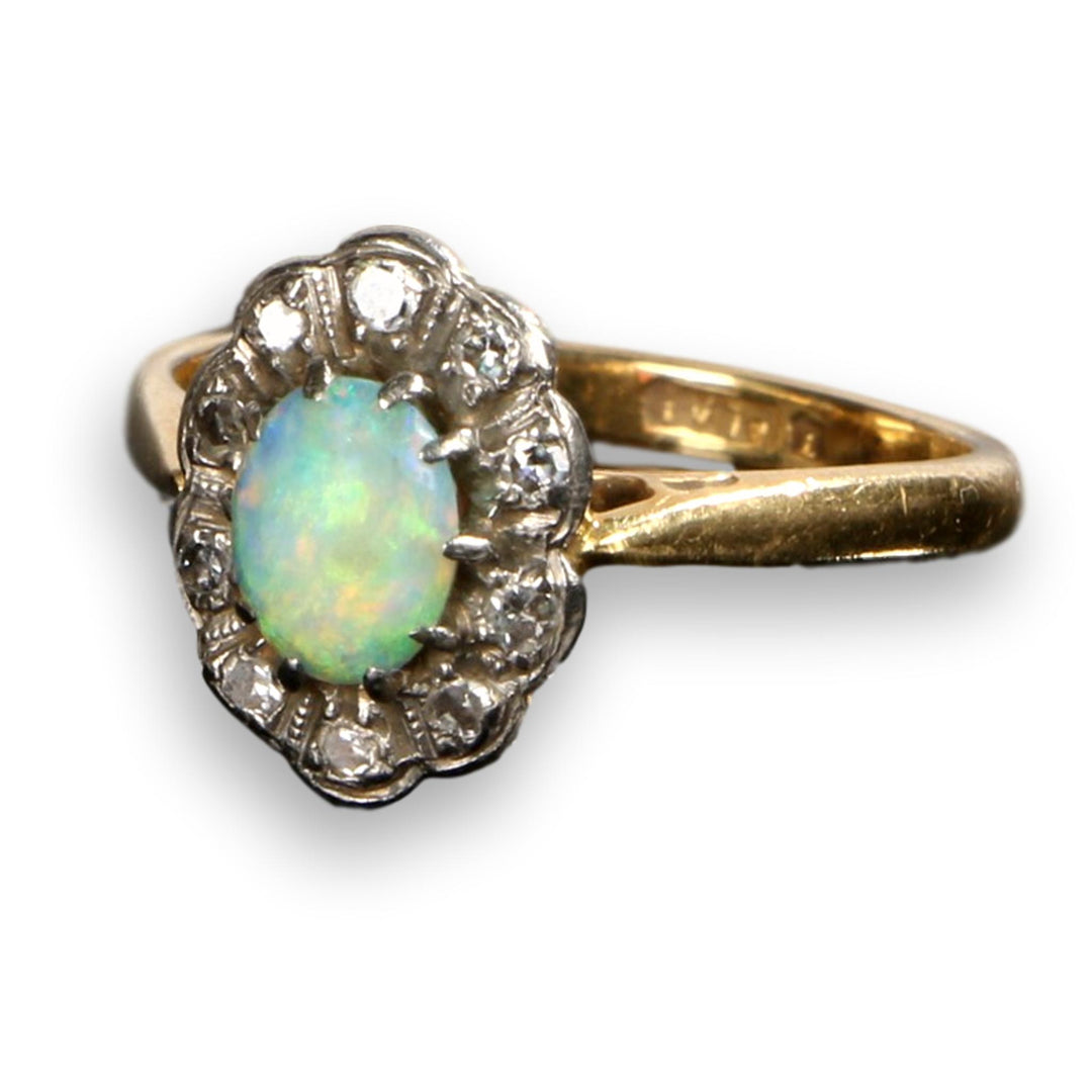 Victorian opal and diamond ring Outlet
