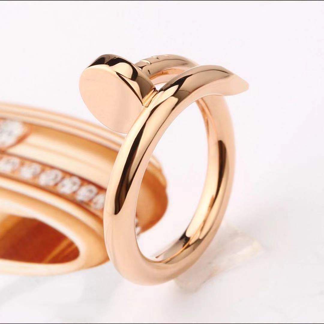 Cartier Juste Un Clou Ring 18k Rose Gold Size 58