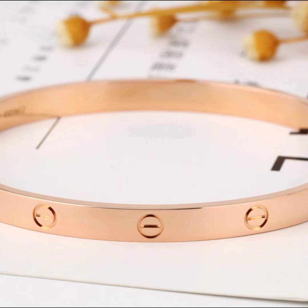 Cartier Love Rose Gold Bracelet Size 17