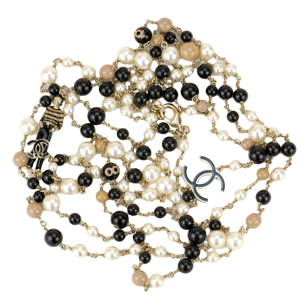 Chanel CC Limited Edition Enamel Coco Mademoiselle Three Strand Pearl – Dandelion  Antiques