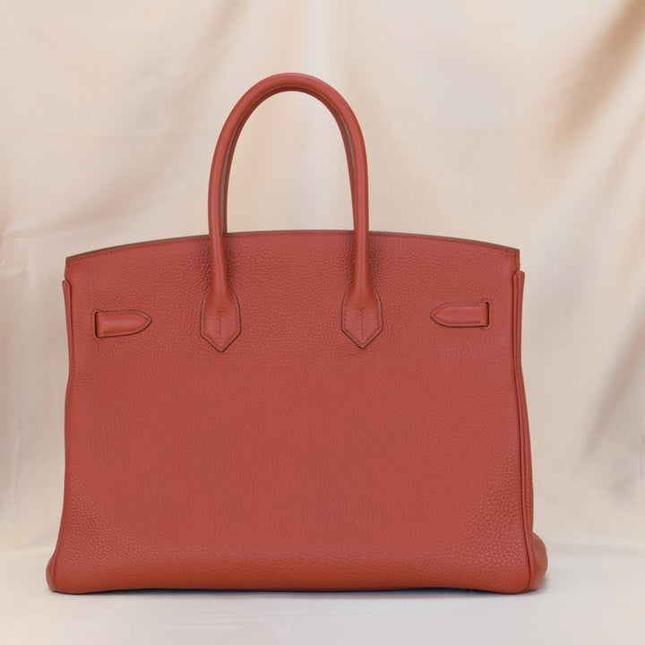 Hermès Red Togo Leather Birkin 35cm with Gold Hardware