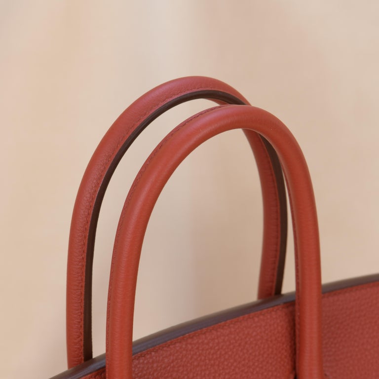 Hermès Red Togo Leather Birkin 35cm with Gold Hardware