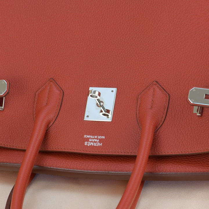 Hermès Red Togo Leather Birkin 35cm with Gold Hardware