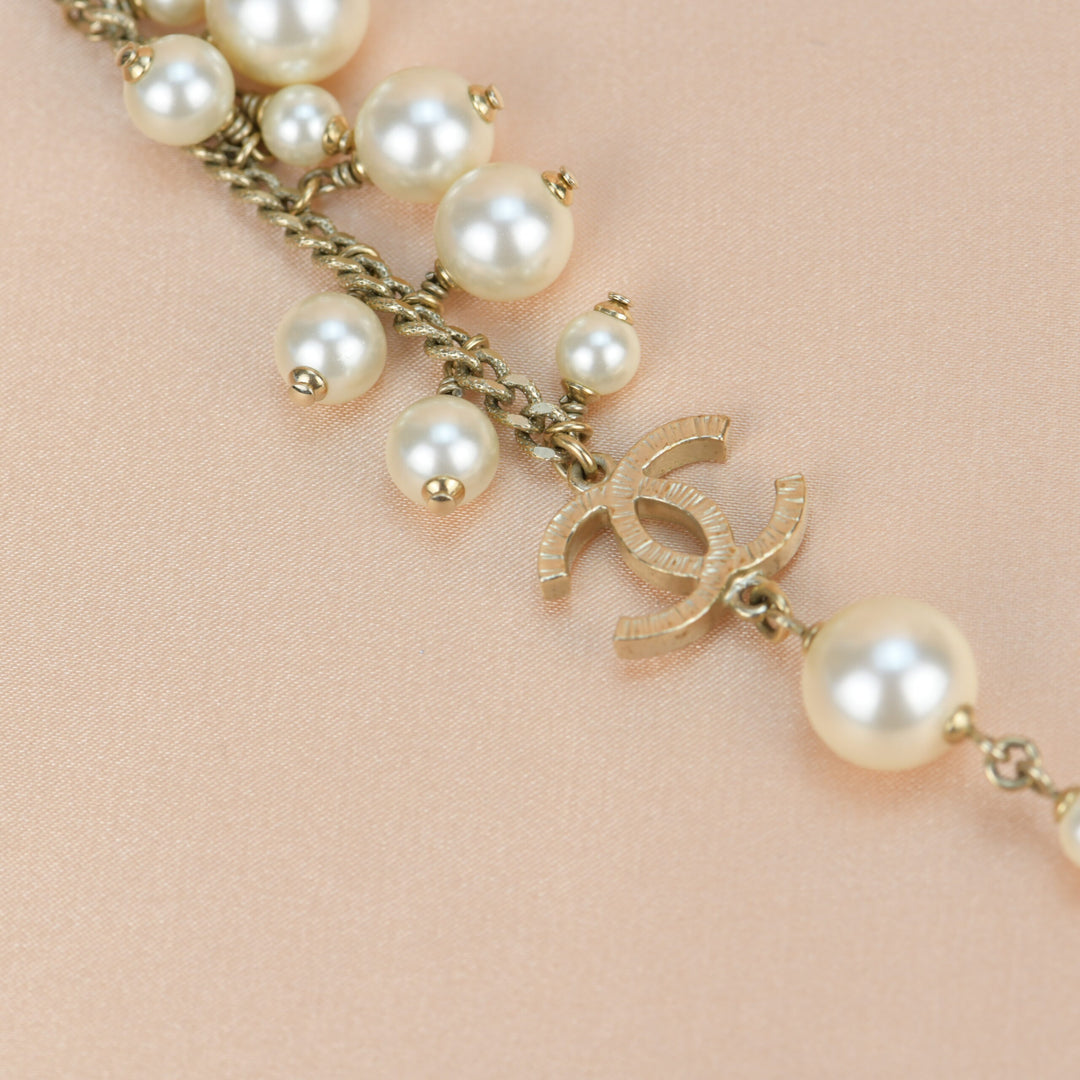 Chanel CC Pearl Sautoir Chain Necklace – Dandelion Antiques