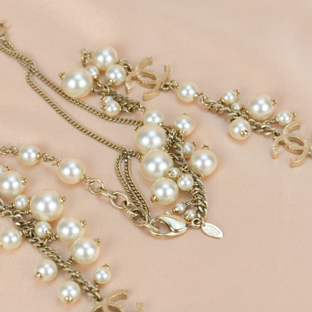 Chanel CC Pearl Sautoir Chain Necklace – Dandelion Antiques