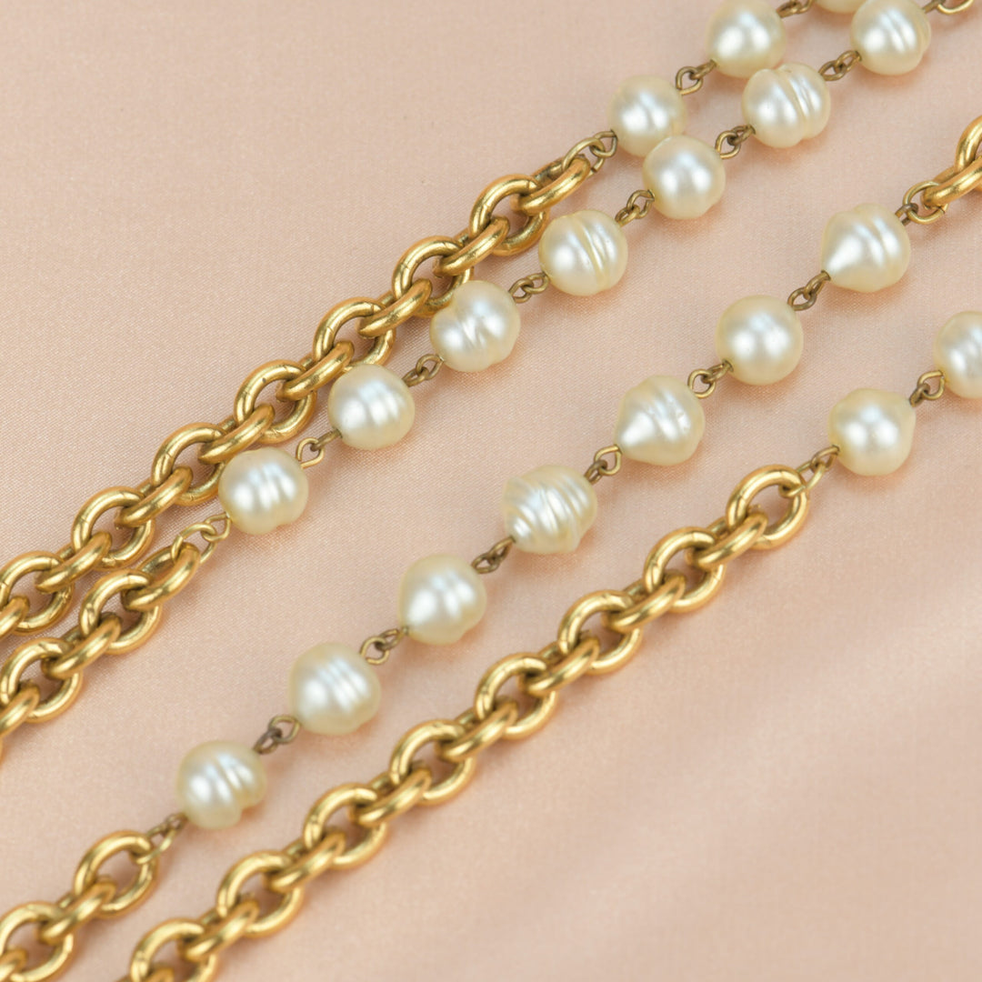 Chanel Vintage 1980's Strand Pearl Necklace