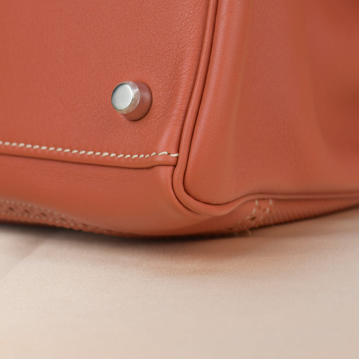 Hermès Kelly 32 Ghillies Retourne Swift Leather with Palladium Hardware