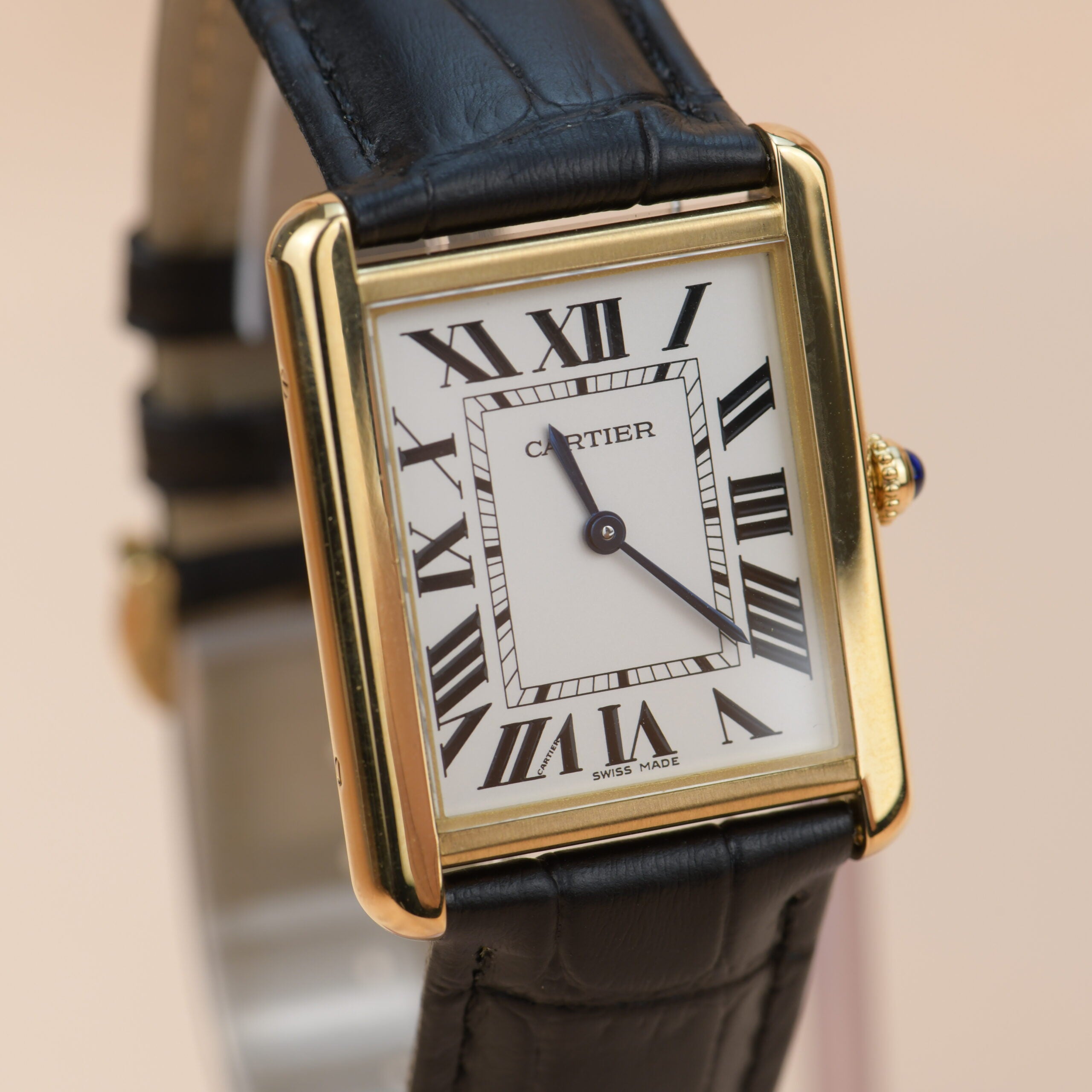 Cartier Tank Solo 18k Yellow Gold Watch W5200004 Dandelion Antiques