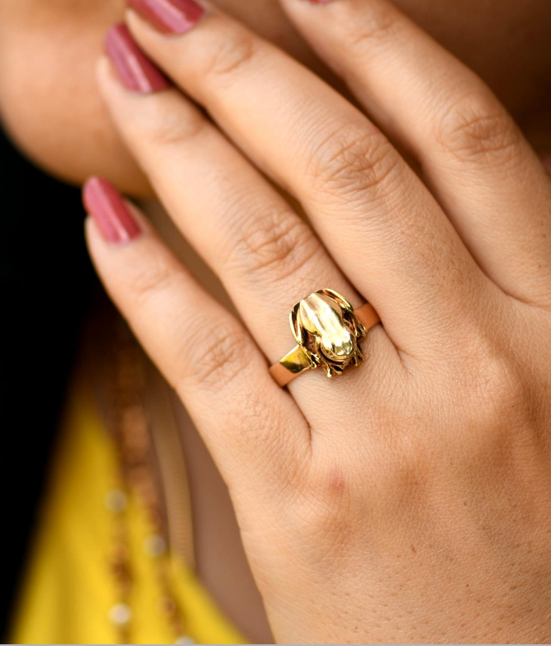 Antique Yellow Gold Frog Ring - SOLD