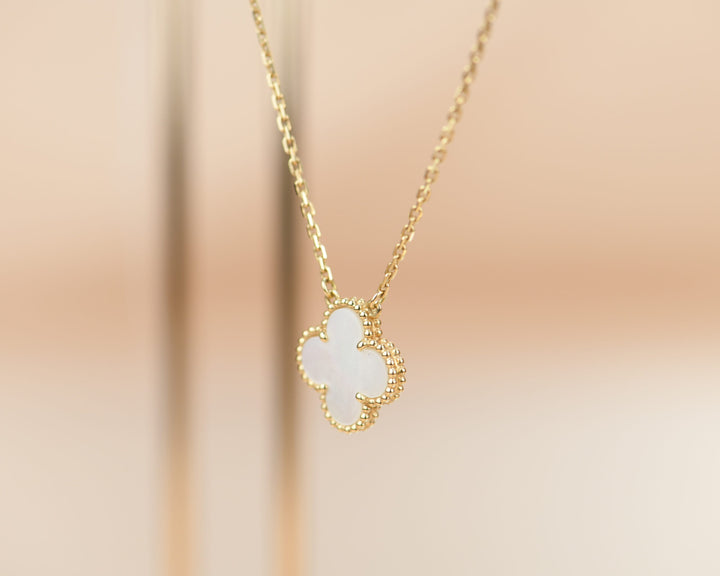 Van Cleef & Arpels Mother of Pearl Alhambra Pendant Necklace