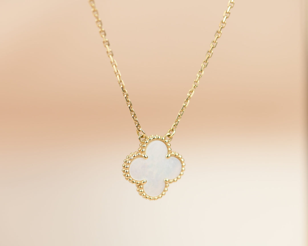 Van Cleef & Arpels Mother of Pearl Alhambra Pendant Necklace