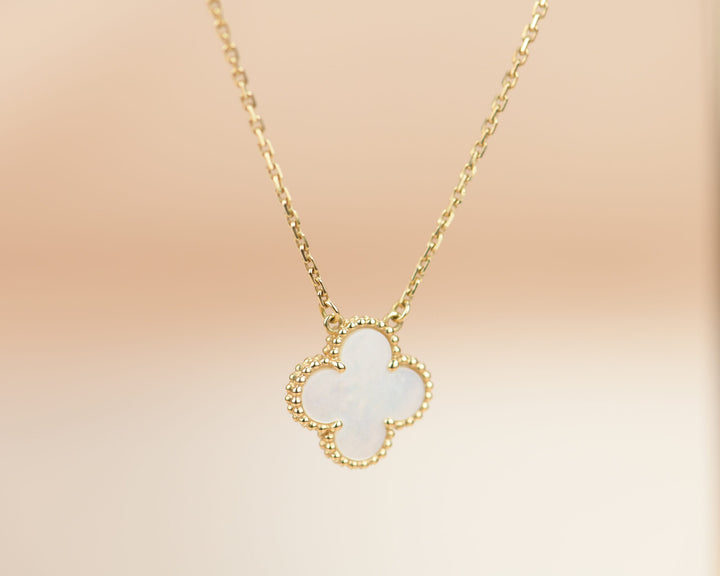 Van Cleef & Arpels Mother of Pearl Alhambra Pendant Necklace