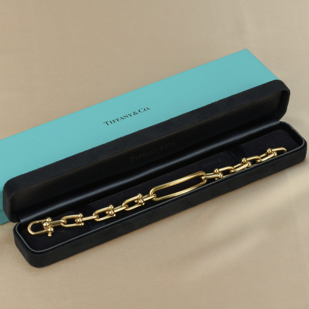 Tiffany City HardWear Link 18K Gold Bracelet with box