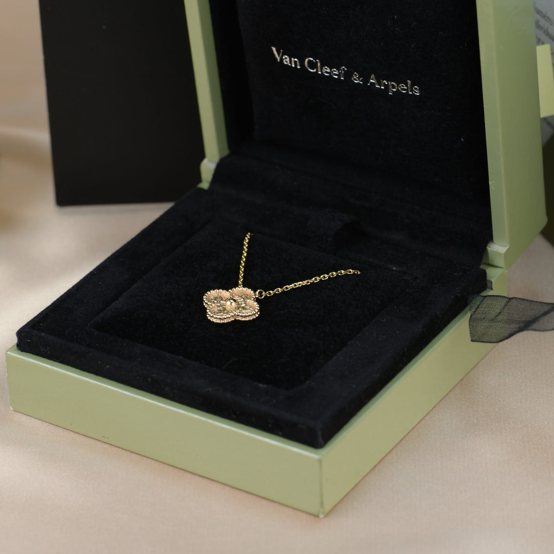 Van Cleef & Arpels Alhambra Yellow Gold Pendant Necklace