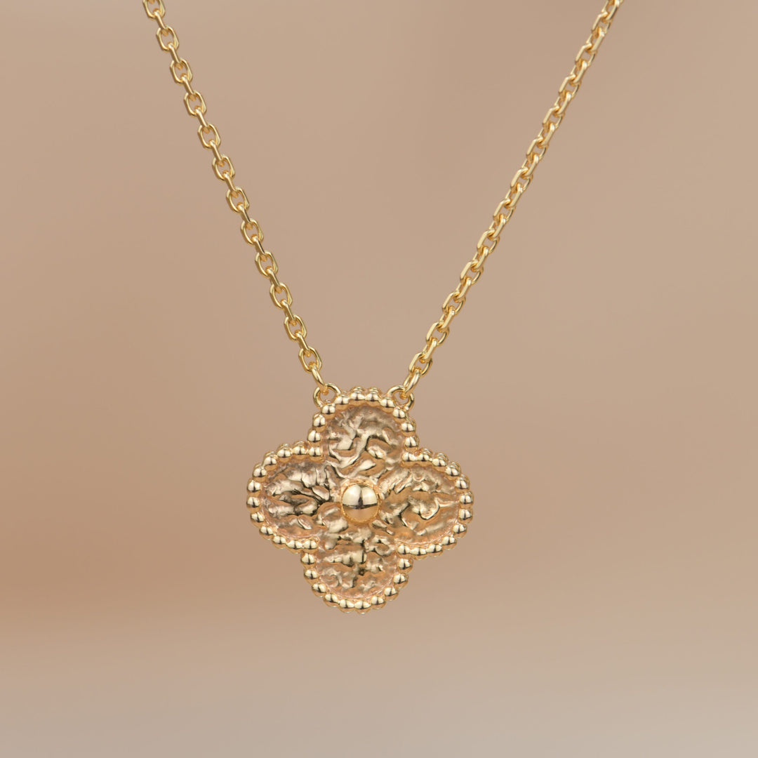 Van Cleef & Arpels Alhambra Yellow Gold Pendant Necklace