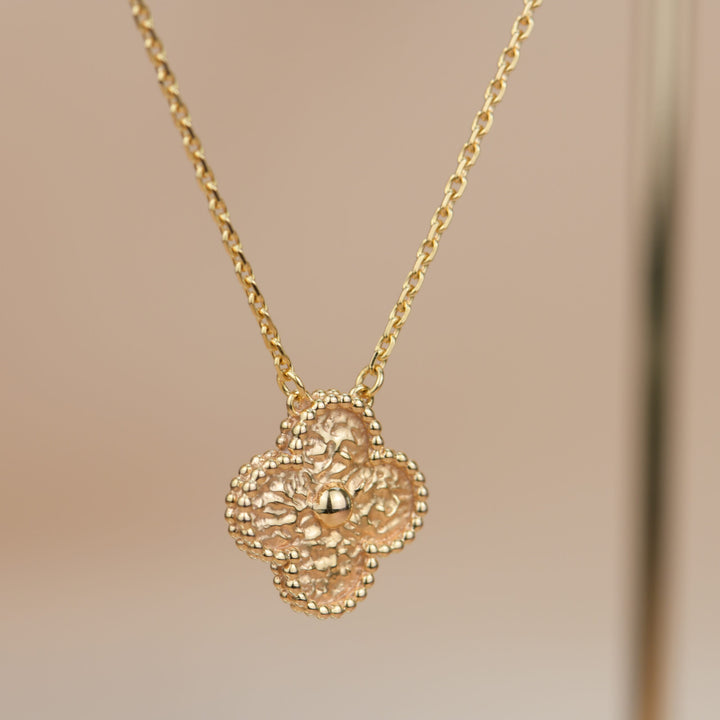 Van Cleef & Arpels Alhambra Yellow Gold Pendant Necklace