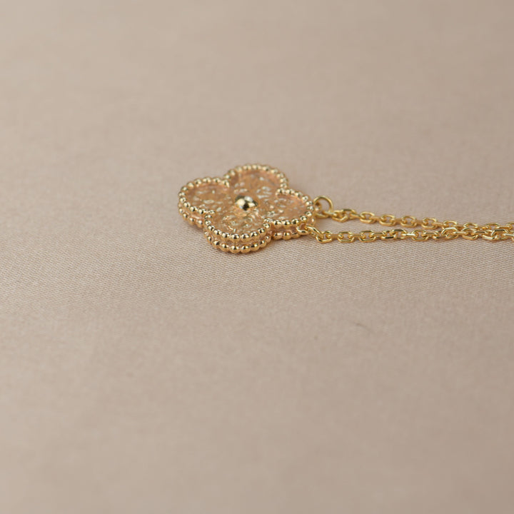 Van Cleef & Arpels Alhambra Yellow Gold Pendant Necklace