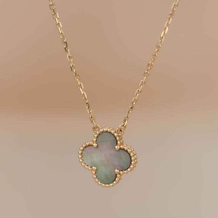 Van Cleef & Arpels Turquoise Alhambra Pendant Necklace