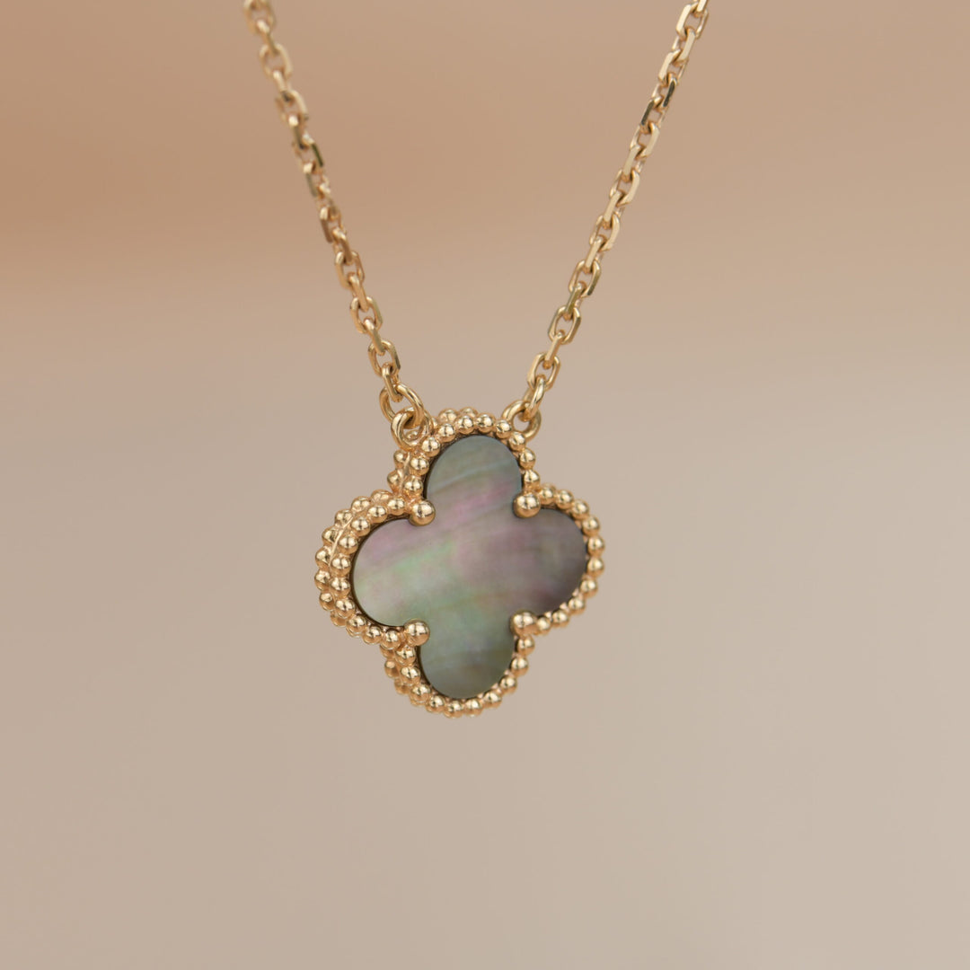 Van Cleef & Arpels Turquoise Alhambra Pendant Necklace