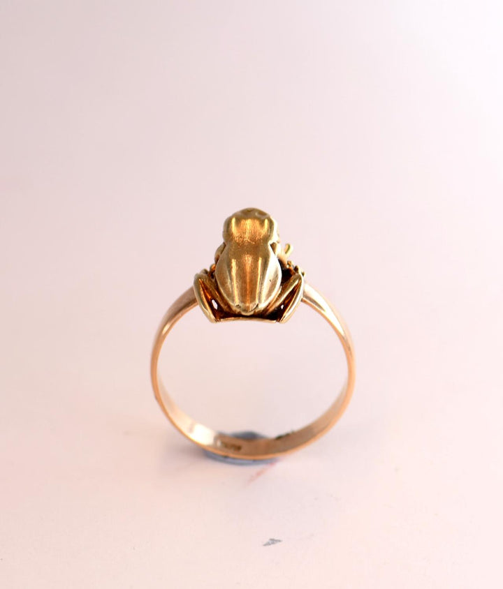 Antique Yellow Gold Frog Ring - SOLD