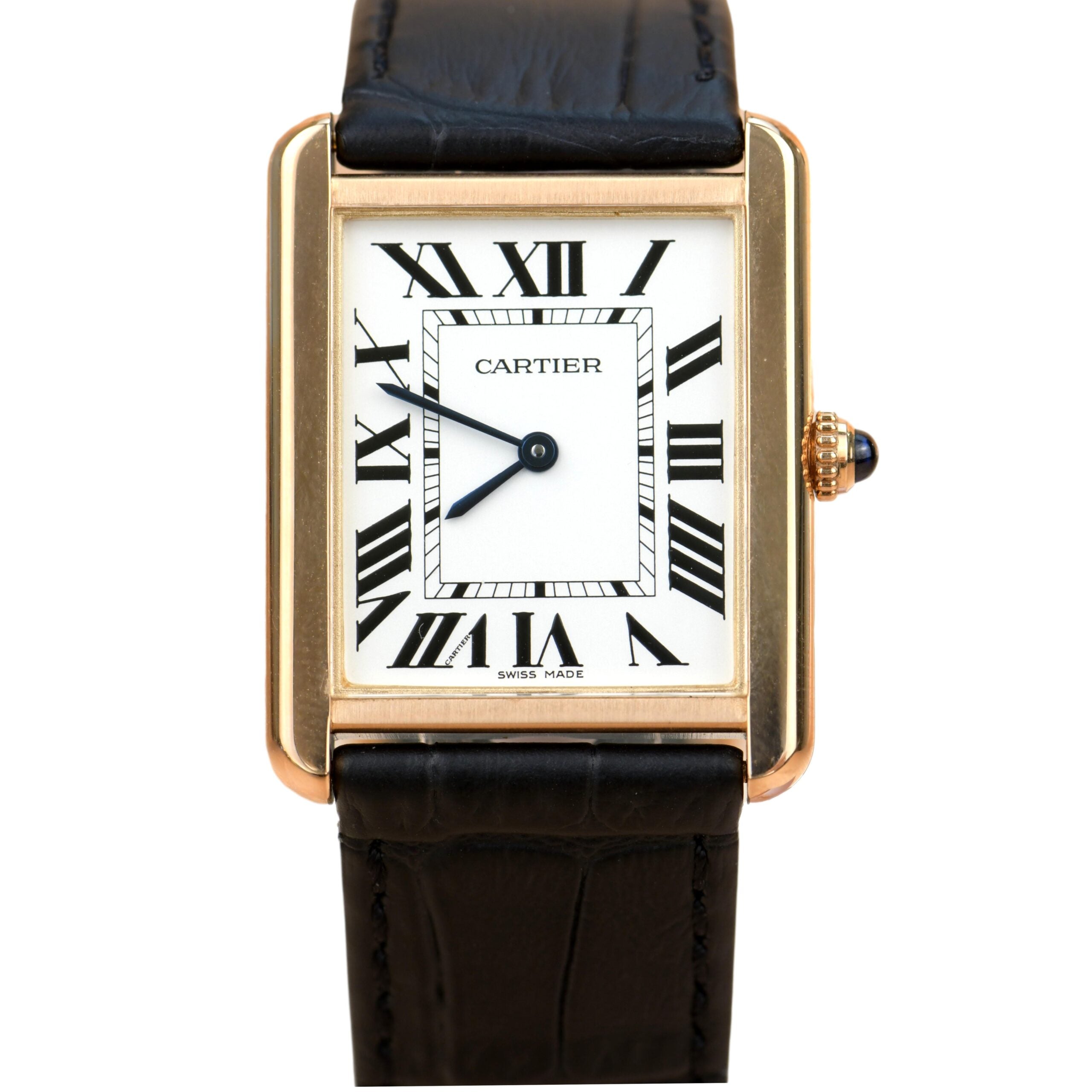 Cartier Tank Solo 18k Rose Gold Watch W5200025 – Dandelion Antiques