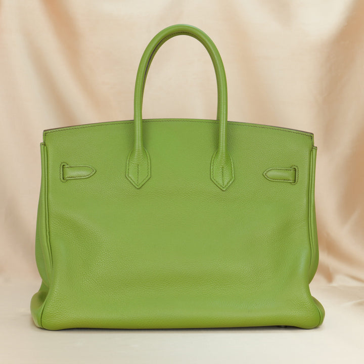 Hermès Anise Green Togo Leather Birkin 35cm with Silver Hardware