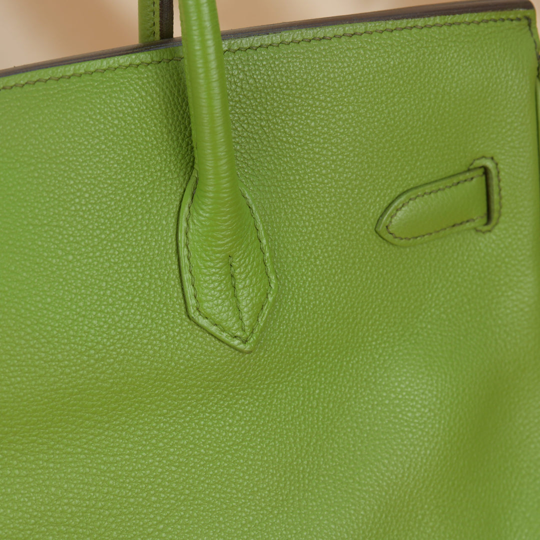 Hermès Anise Green Togo Leather Birkin 35cm with Silver Hardware