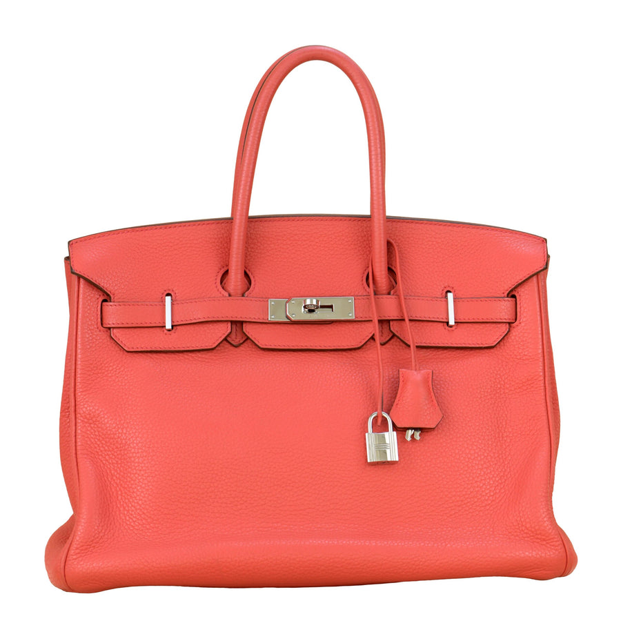 Hermès Rose Jaipur Togo Leather Birkin 35cm with Silver Hardware