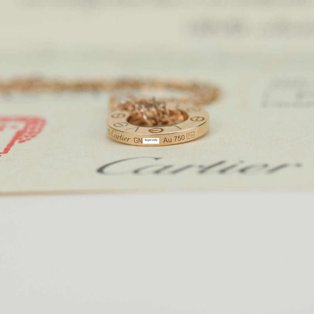 Cartier Love Rose Gold Diamond Bracelet
