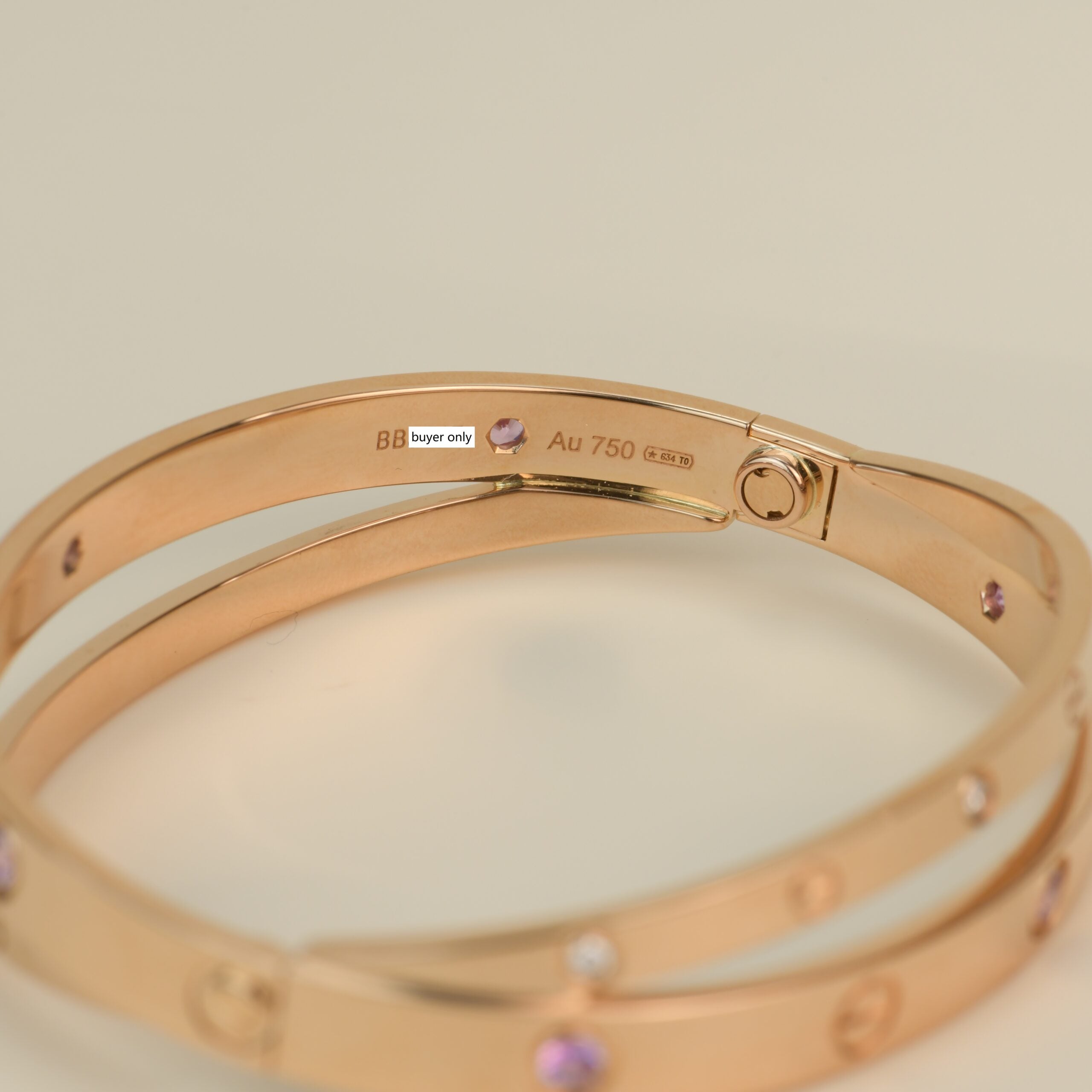 Cartier love bracelet double on sale band