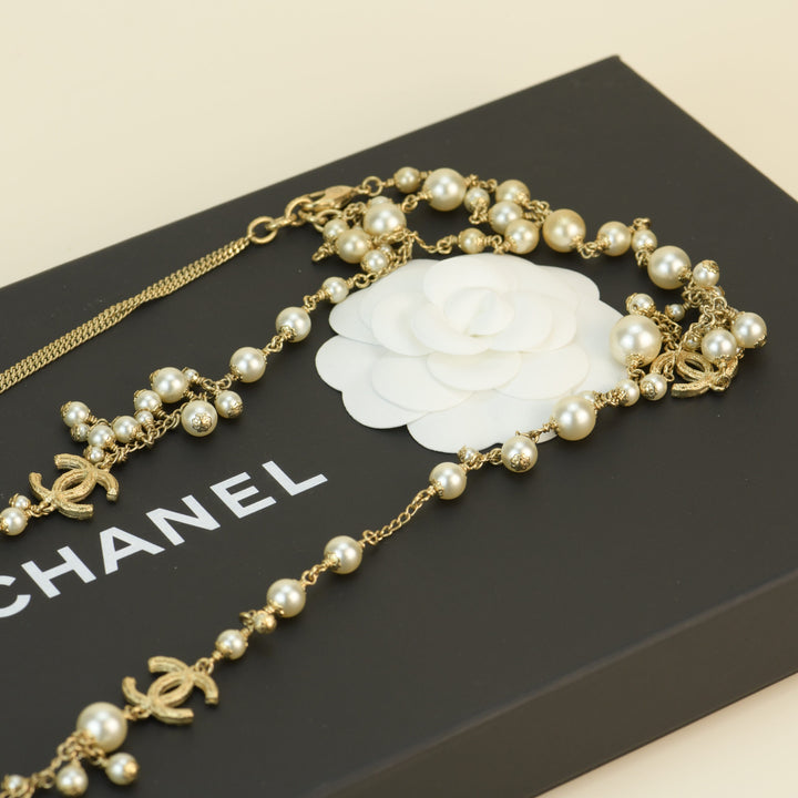 Used Chanel CC Long Necklace