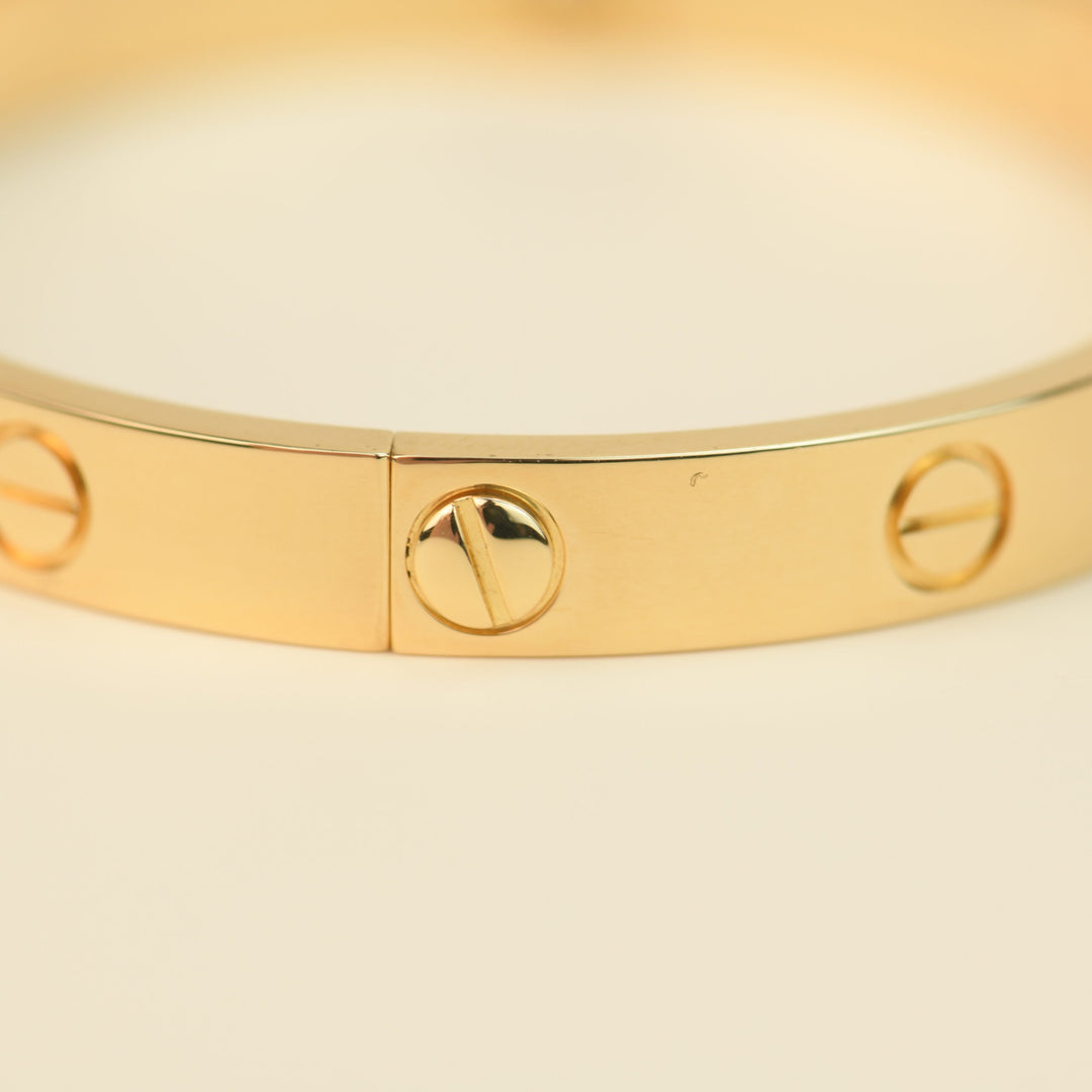 Cartier Love 18K Yellow Gold Bracelet screw photo