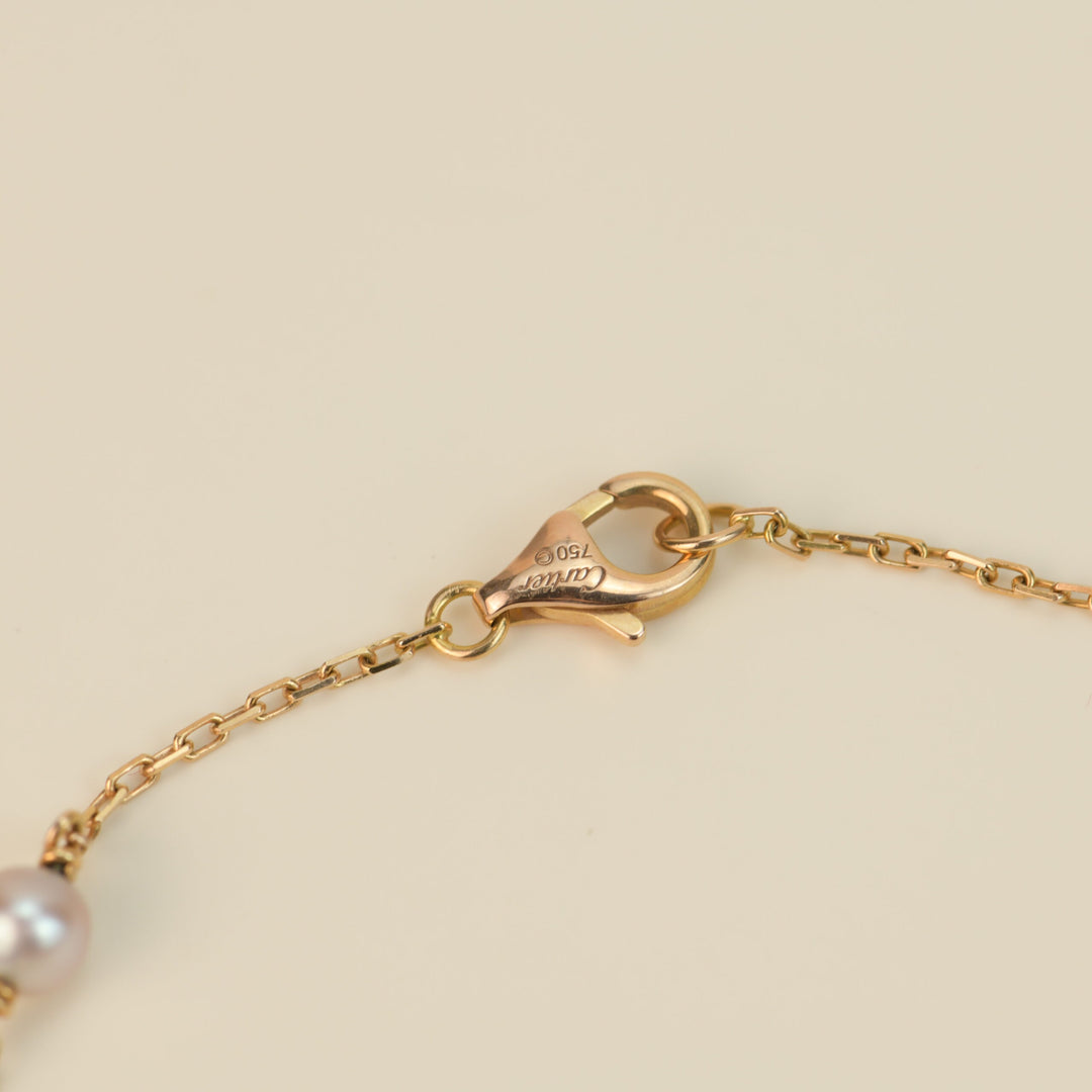 Cartier Trinity 18K Golds Pearl Bracelet