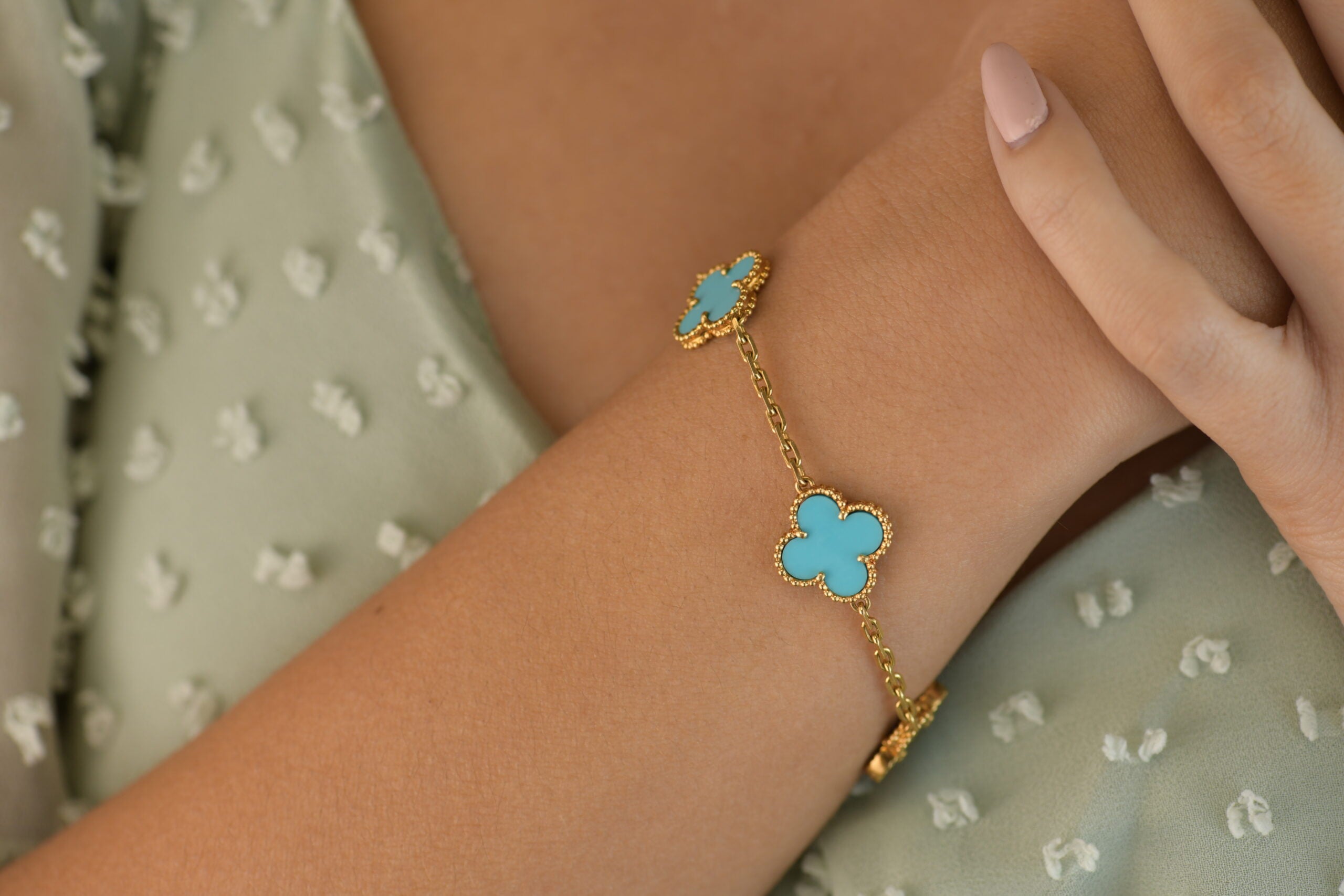 14k Gold Vermeil Turquoise Beaded Slider Bracelet – Carrie Elizabeth