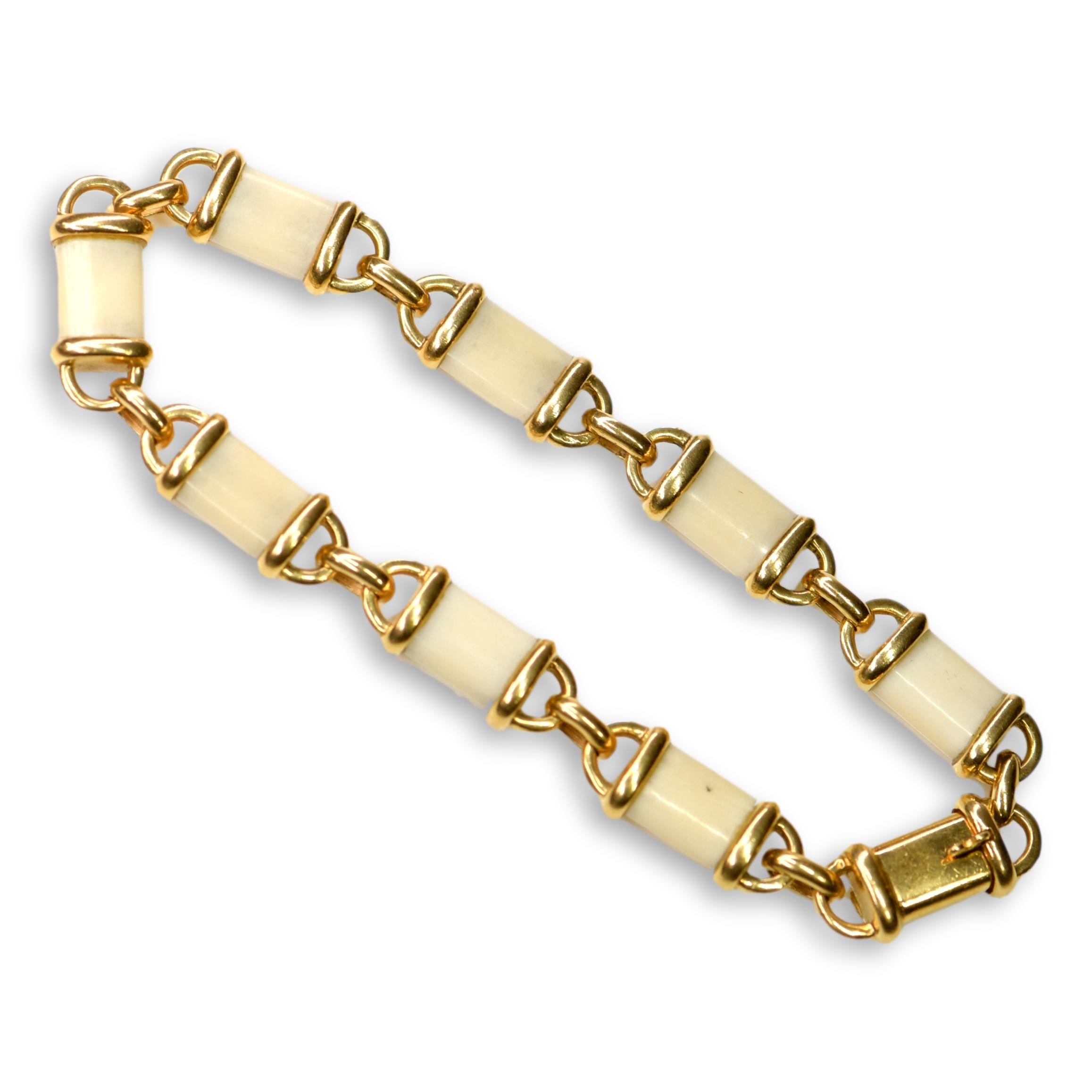 Jade Trau 18K Rose Gold Small ID Bracelet — Etc...