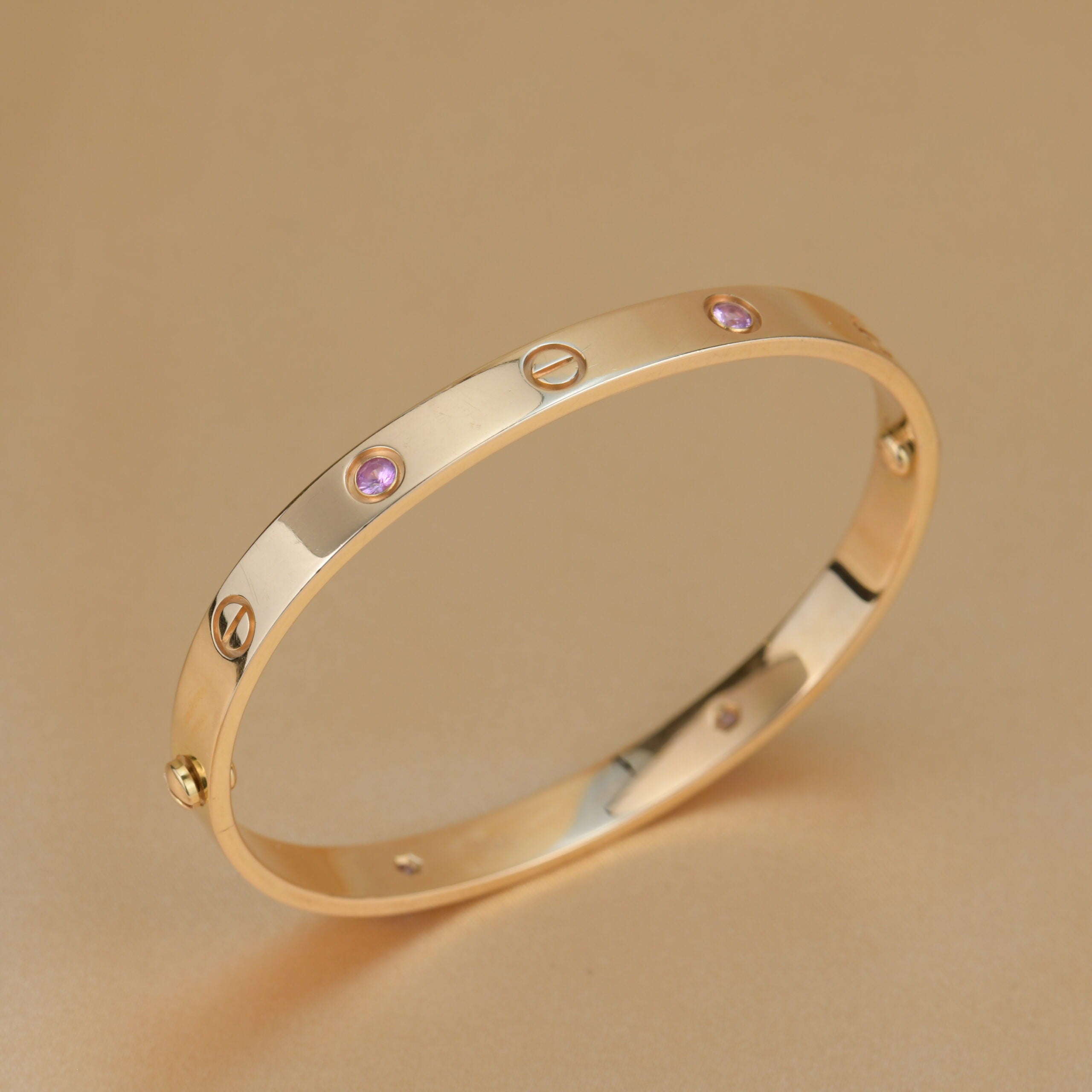 Cartier pink sapphire love on sale bracelet