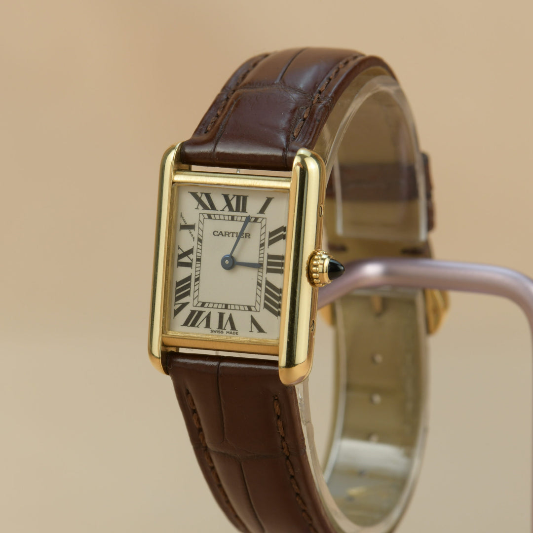 Cartier Tank Louis Small Model 18K Yellow Gold Watch W1529856 – Dandelion  Antiques