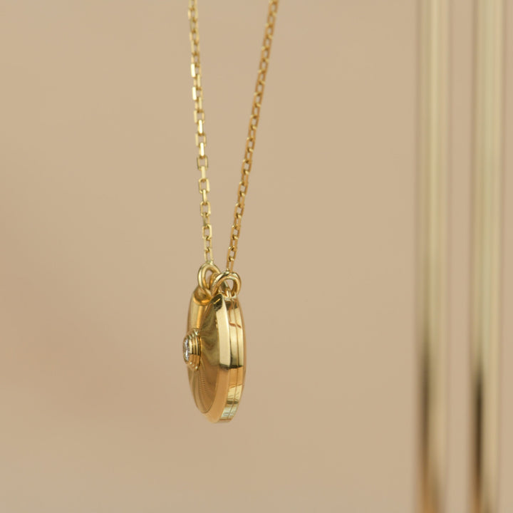 Cartier Amulette de Cartier 18K Gold Diamond Necklace