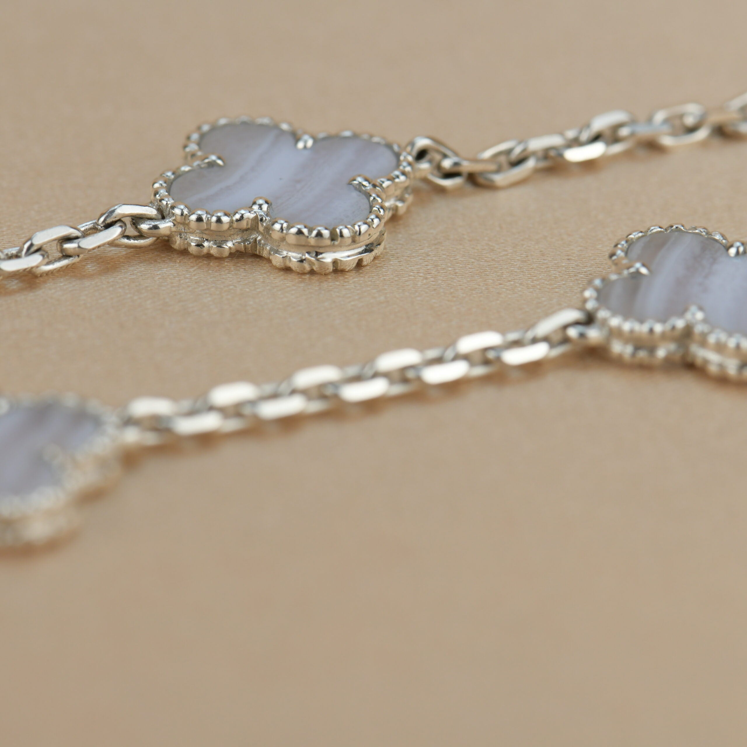 Van cleef chalcedony on sale necklace