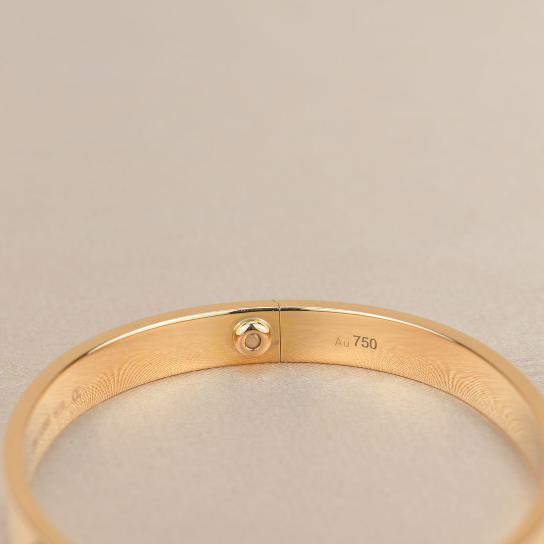 Cartier Love 18K Rose Gold Bracelet Size 17