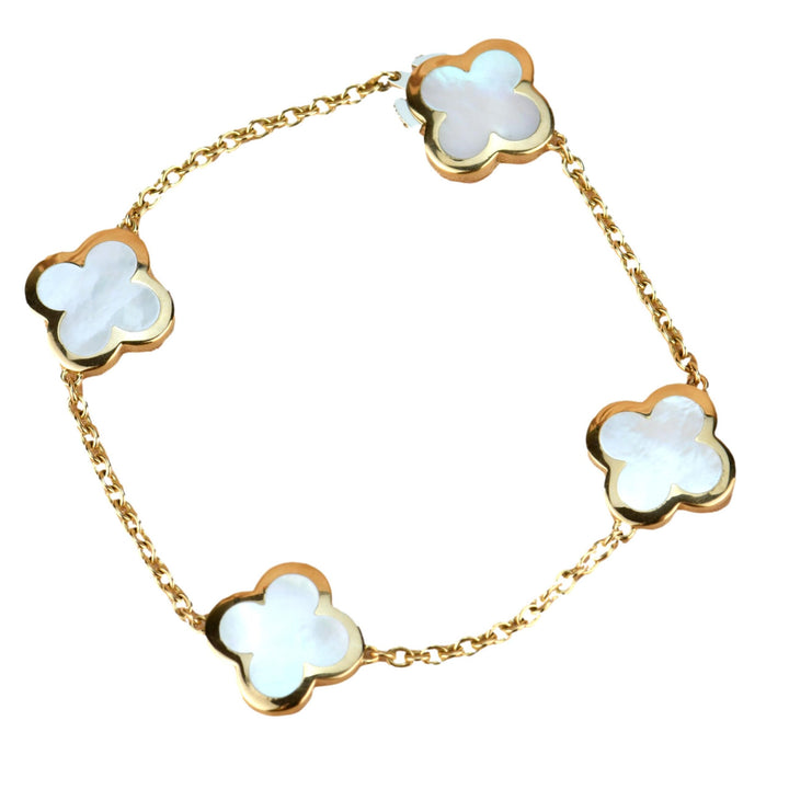 Van Cleef & Arpels 4 Motif Pure Alhambra Mother of Pearl Bracelet
