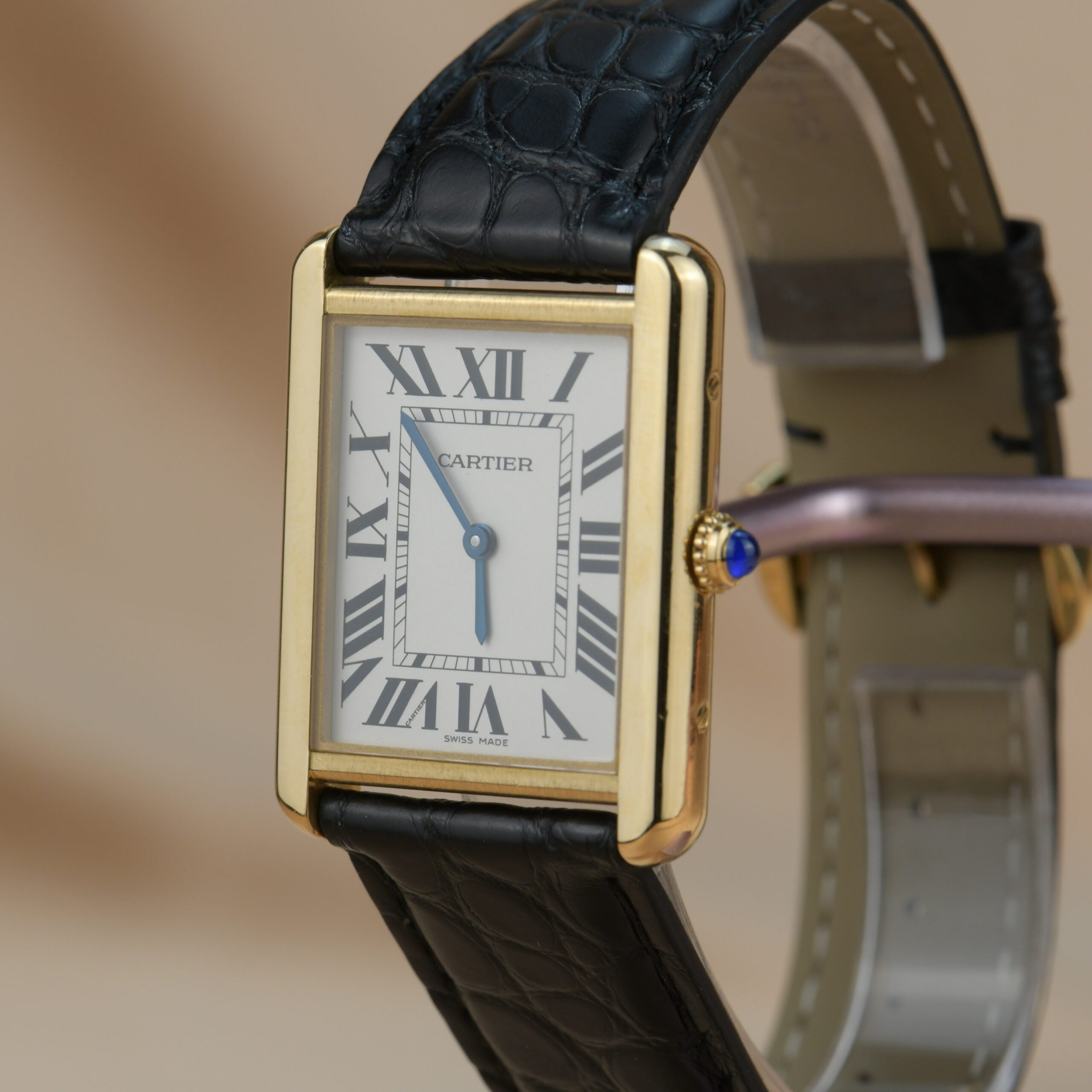 Cartier Tank Solo 18k Yellow Gold Watch W5200004 Dandelion Antiques