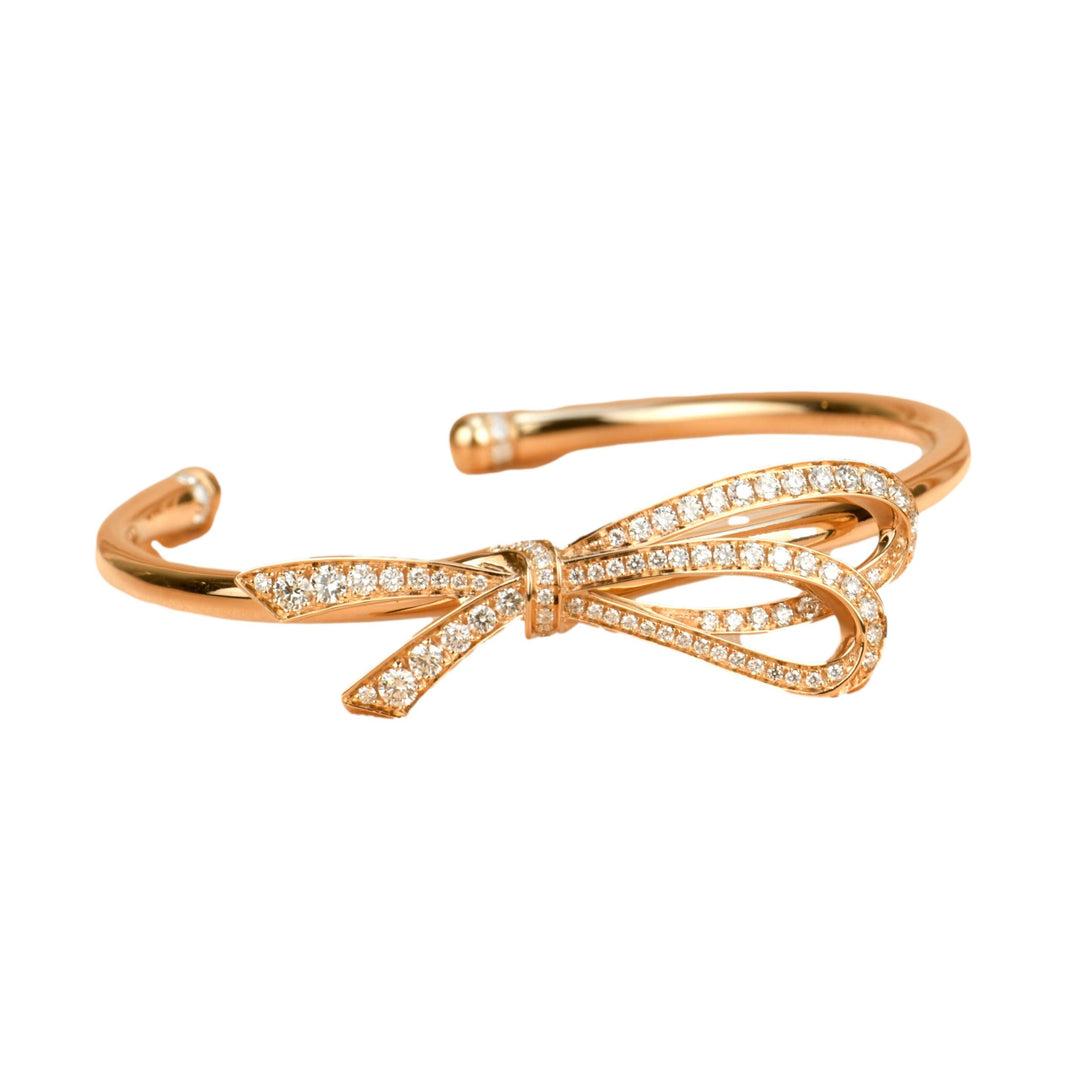 Tiffany Bow Diamond Bracelet in 18K Rose Gold