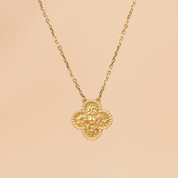 Van Cleef & Arpels Alhambra Yellow Gold Pendant Necklace