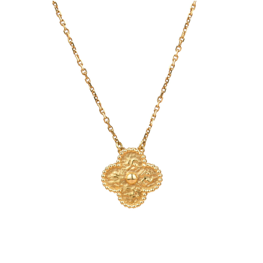 Van Cleef & Arpels Alhambra Yellow Gold Pendant Necklace