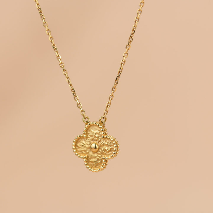 Van Cleef & Arpels Alhambra Yellow Gold Pendant Necklace