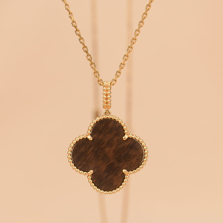 Van Cleef & Arpels LetterWood Magic Alhambra Pendant Necklace